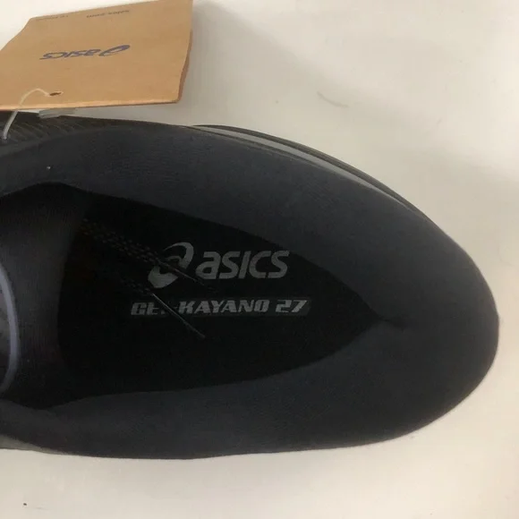 ASICS Gel-Kayano 27 Men’s Black running shoe 10.5 NWT with box - Picture 3 of 5